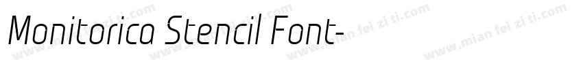 Monitorica Stencil Font字体转换